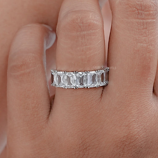 Seven Stone Criss Cut Wedding Band