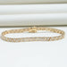 Triangle Cut Bezel Set Tennis Bracelet Bracelet
