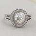 Old European Round Cut Split Shank Ring Ring
