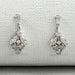 Olive Round Shape Cluster Diamond Earrings Earrings