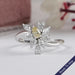 Yellow Pear And Marquise Cut Lab Diamond Cluster Set Ring Ring