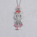 Pink Oval Cut Lab Diamond Pendant Necklace Necklaces