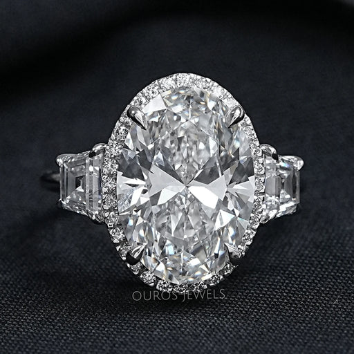 Molly Sims Oval Three Stone Ring - 96th Annual Academy Awards