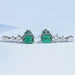 Gemstone Emerald Multi Shape Drop Earrings Earring
