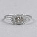 Oval Shape Olive Diamond Halo Ring Ring