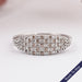 Fancy Brown Round Diamond Pave Set Engagement Ring Ring