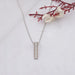 Brown Round Lab Diamond Bar Pendant Necklaces