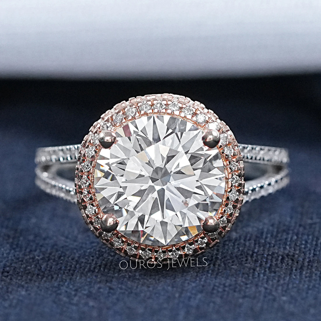Round Cut Diamond Engagement Ring- Katie Holmes Edition
