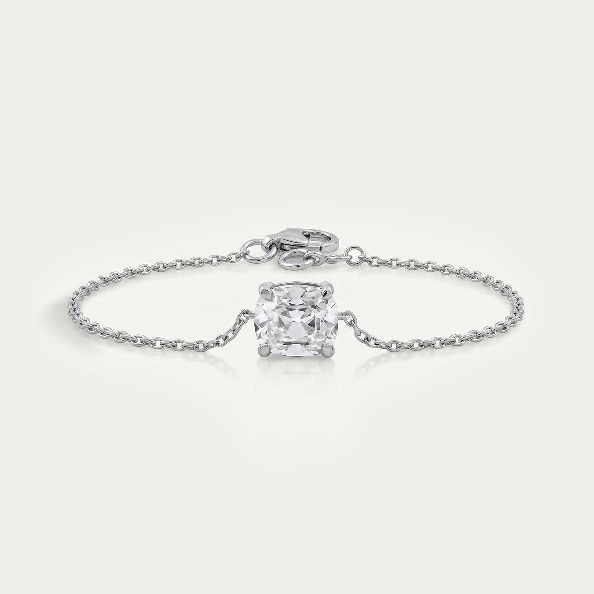 Old Mine Cushion Cut Solitaire Bracelet