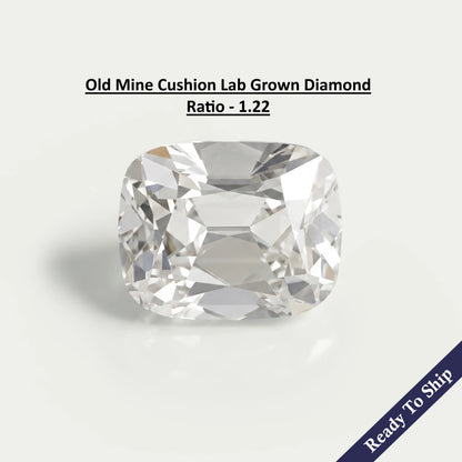 3.40 CT Lab Grown Old Mine Cushion Cut Diamond