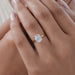 Old Mine Cushion Petal Solitaire Engagement Ring Ring