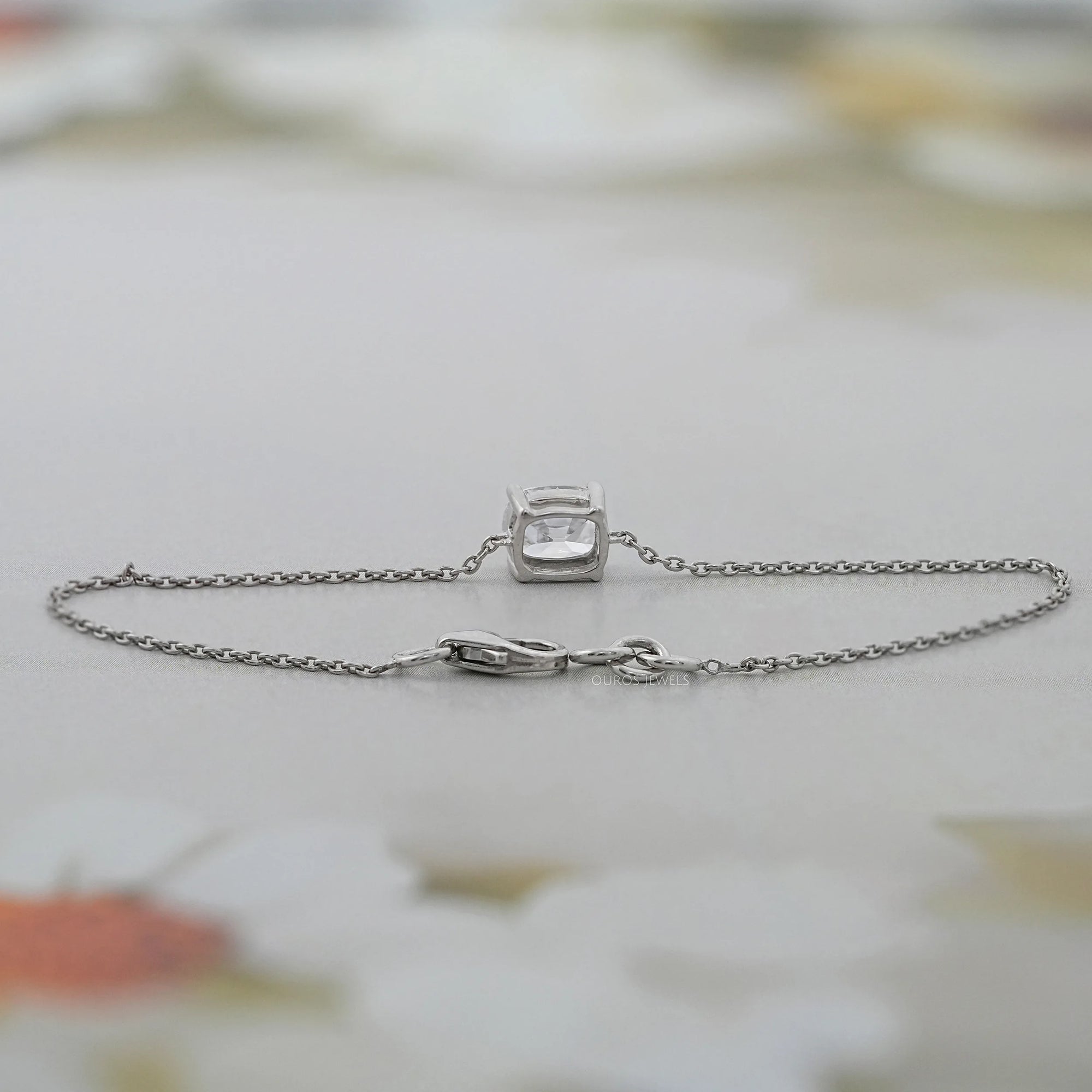 Old Mine Cushion Cut Solitaire Bracelet