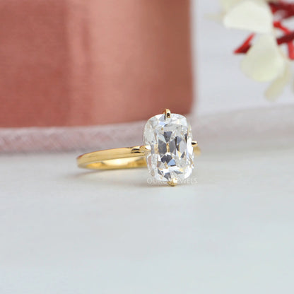 Old Mine Cushion Cut Solitaire Engagement Ring Rings