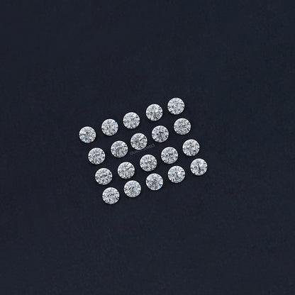 Old European Round Cut Flower Pattern Diamond Loose