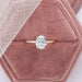 Old Mine Oval Lab Diamond Solitaire Ring Ring