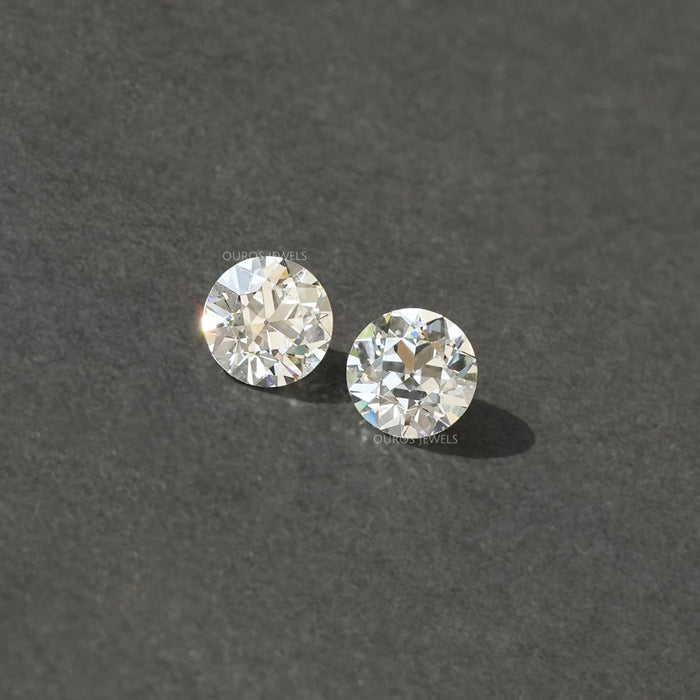Old European Round Lab Created Pair Diamond