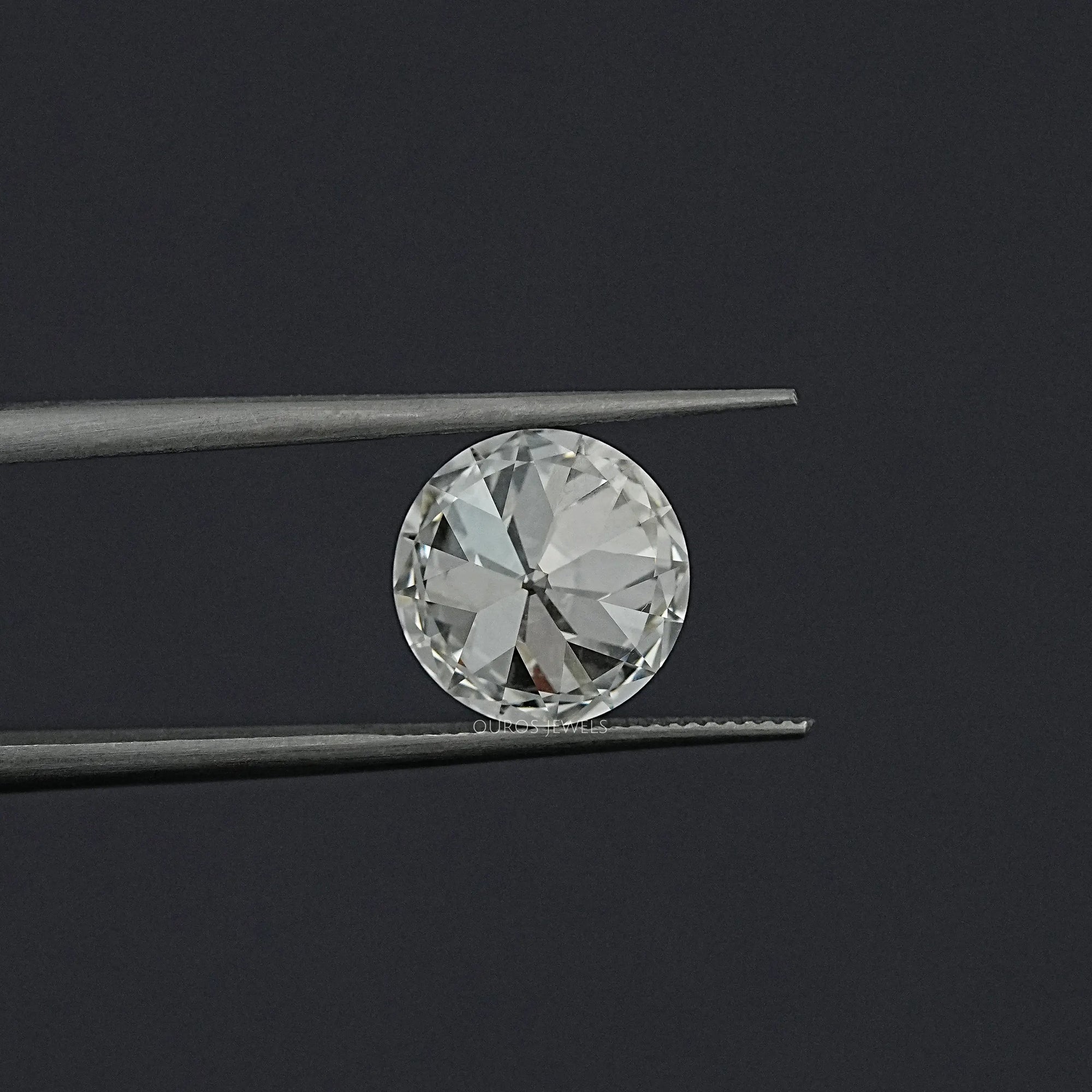 Flower Pattern Old European Round Cut Loose Diamond Loose