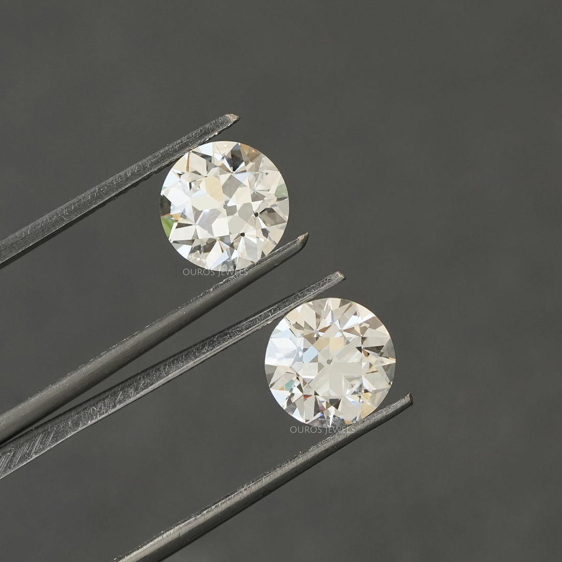 Old European Round Lab Diamond Pair Loose