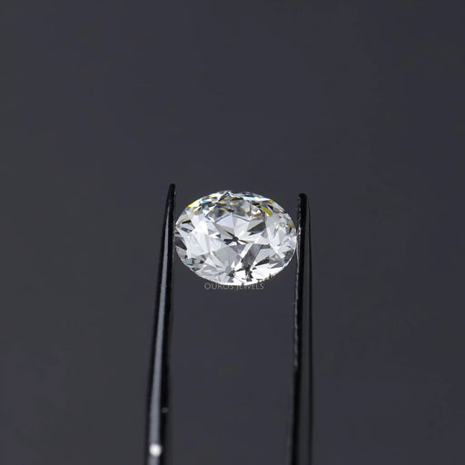 Flower Pattern Old European Round Cut  Lab Grown Diamond