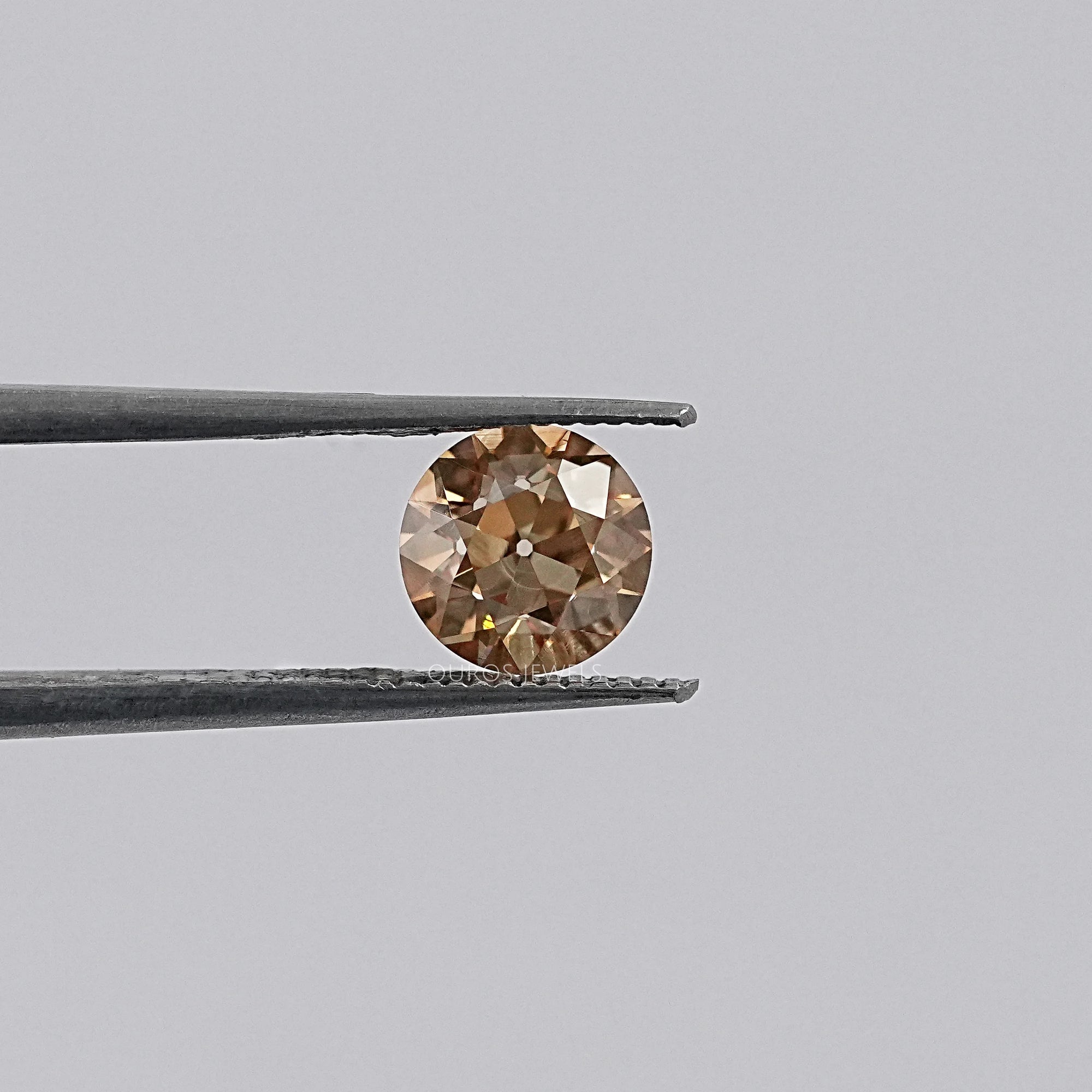 OEC Round Cut Loose Diamond - Champagne Loose