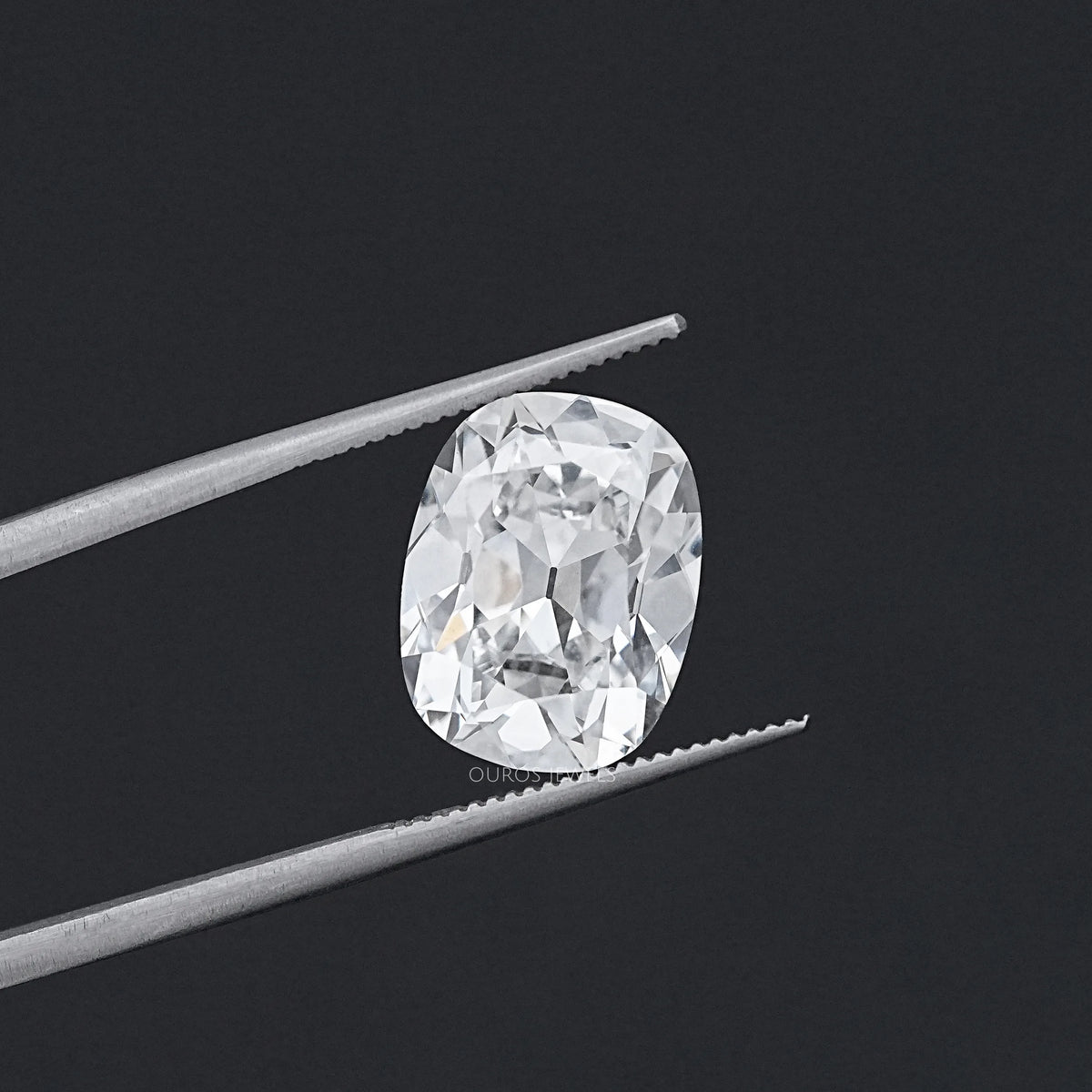 6.00 Carat Old Mine Cushion Cut Lab Grown Diamond Loose
