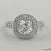 Old Mine Cushion Cut Halo Diamond Engagement Ring Ring