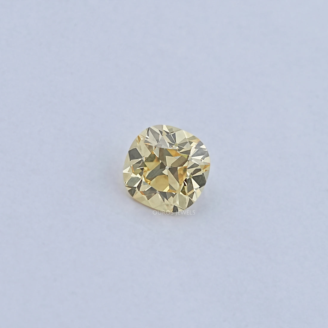 Yellow Old Mine Cushion Cut Loose Lab-Diamond Loose