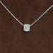 Old Mine Cushion Solitaire Pendant Necklaces