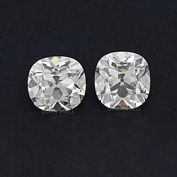 Old Mine Cushion Lab Diamond Matching Pair - K/VS Loose