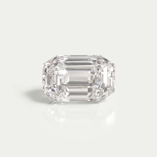 Old Cut Emerald Shape Lab Grown Diamond Loose