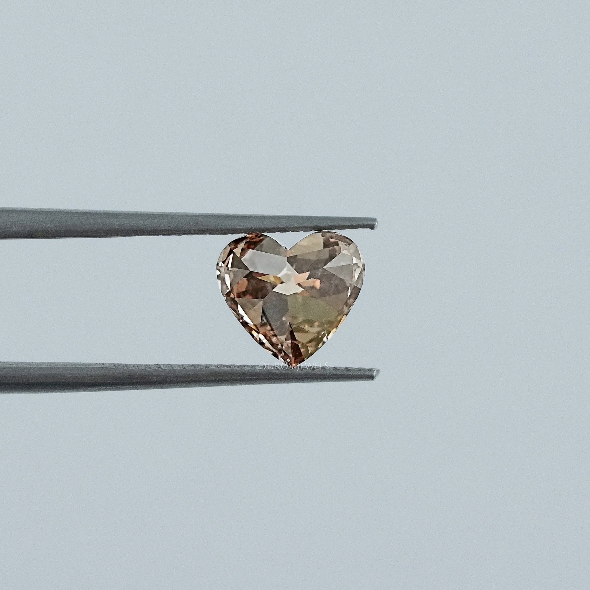 Old Mine Heart Cut Champagne Diamond Loose Loose