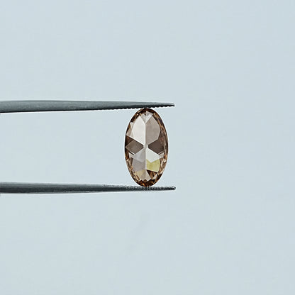 Champagne Old Mine Moval Cut Lab Diamond Loose