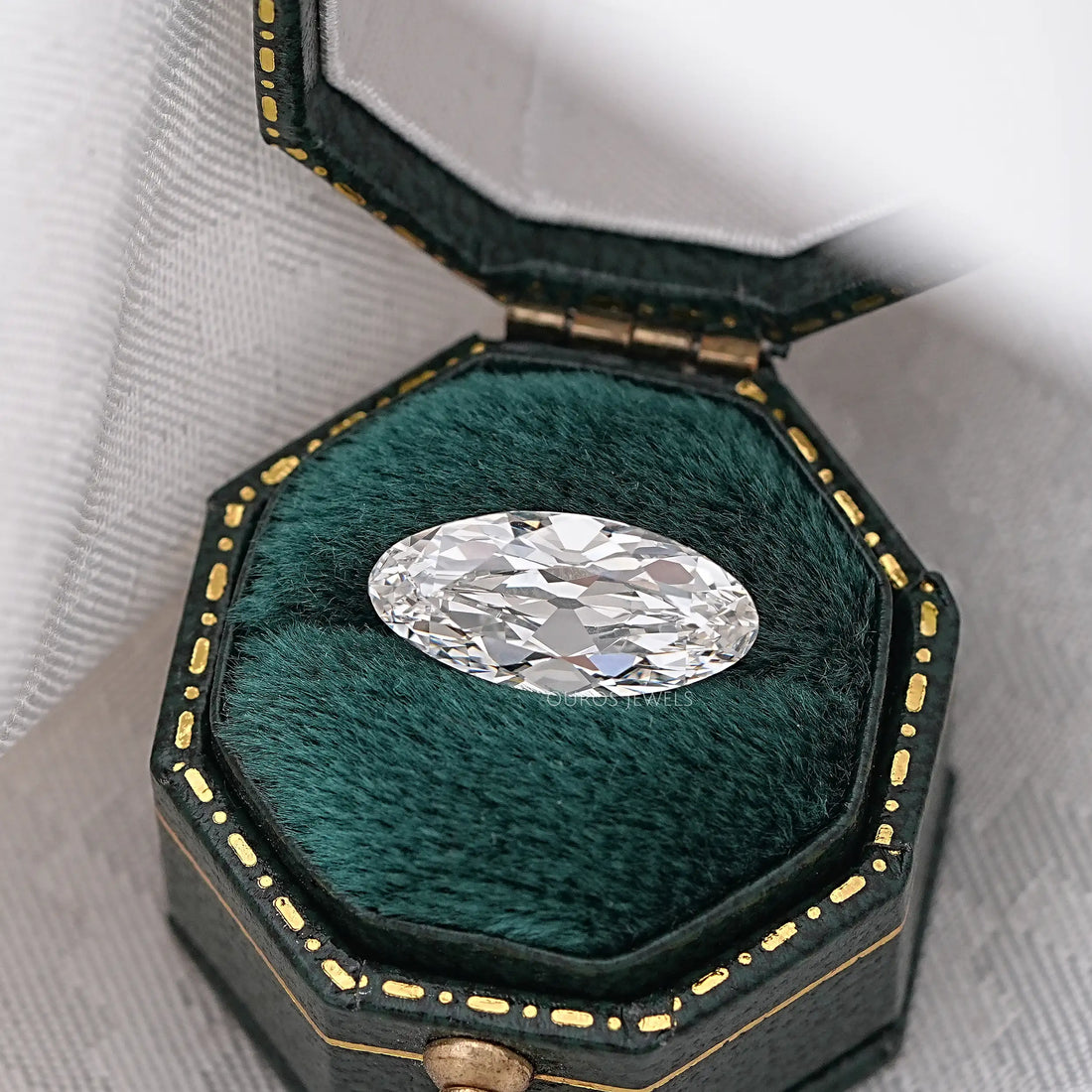 Old Mine Moval Cut Lab Grown Diamond Loose