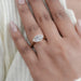 East West Old Mine Moval Lab Diamond Engagement Ring Ring