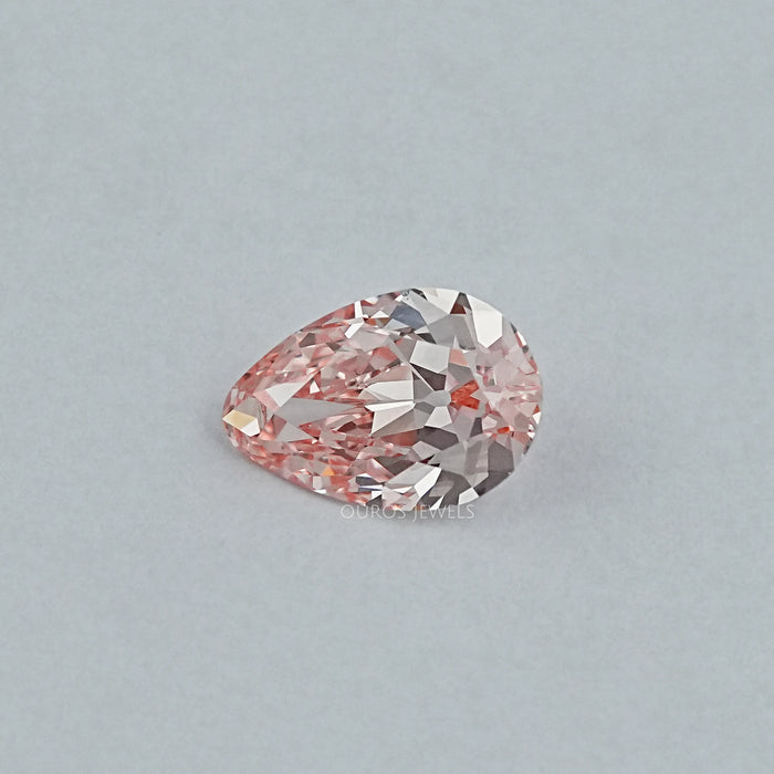Fancy Vivid Pink Old Mine Pear Lab Grown Diamond Loose