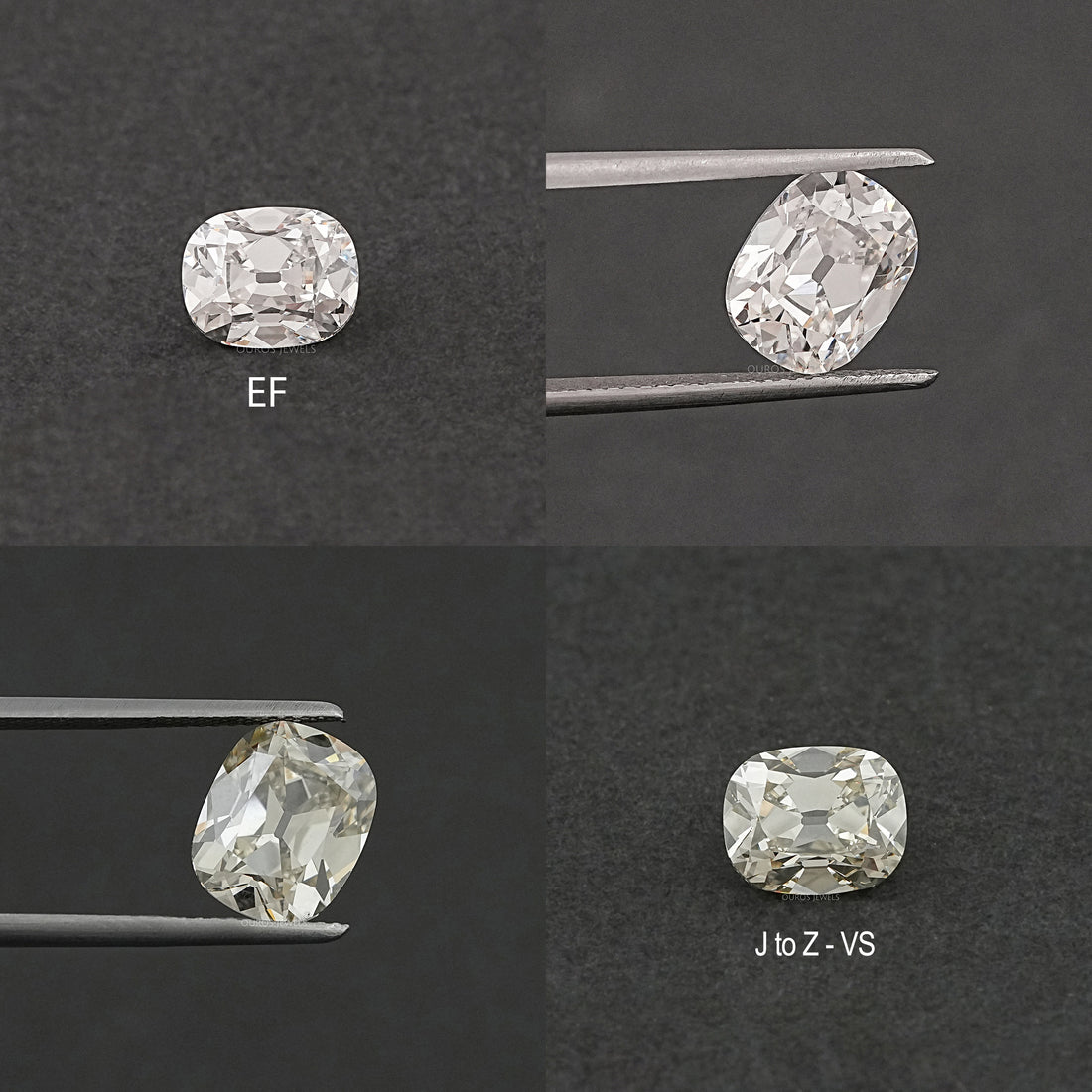 Stunning Old Mine Cushion Cut Lab Grown Diamond Loose