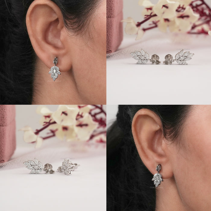 Lab Grown Diamond Drop Earrings 