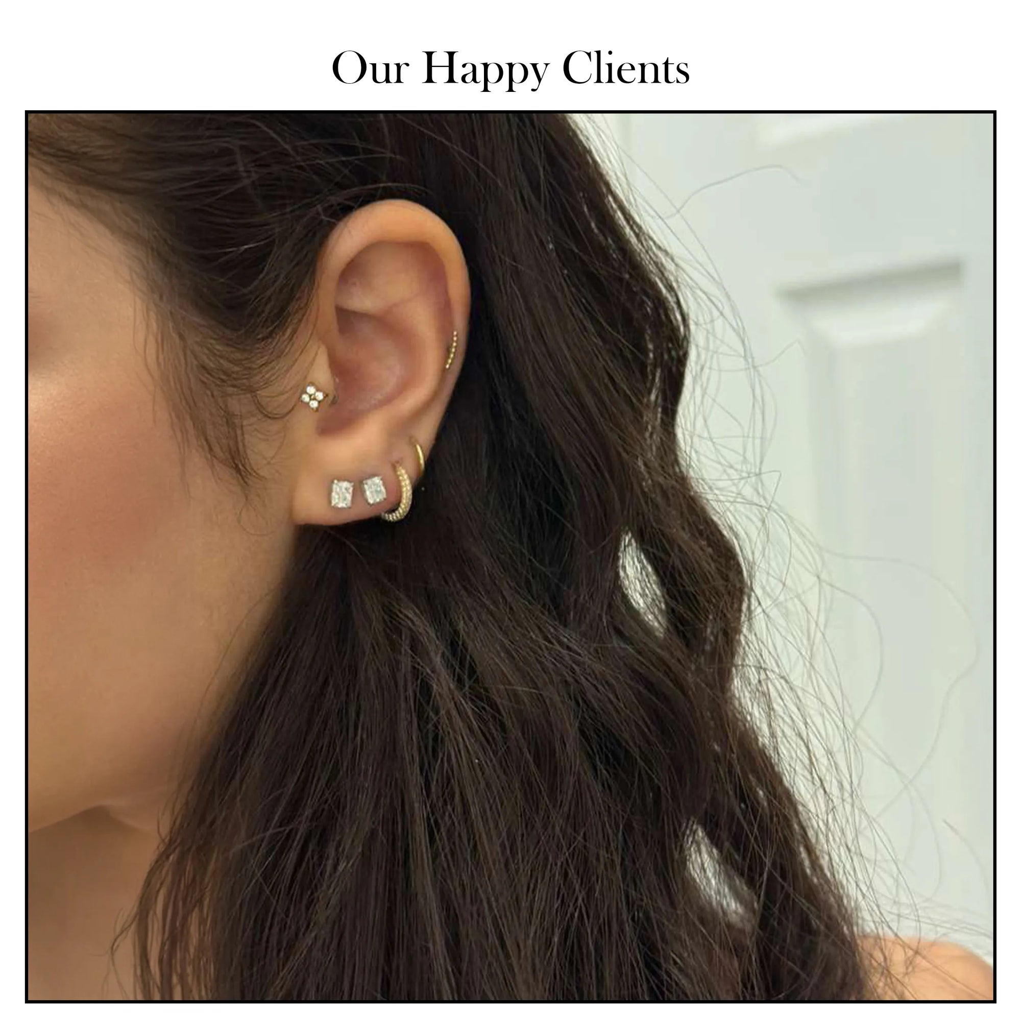 Emerald Cut Lab Grown Diamond Stud Earrings Earring