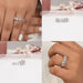 [Collage of Five Stone Lab Grown Diamond Ring]-[Ouros Jewels]