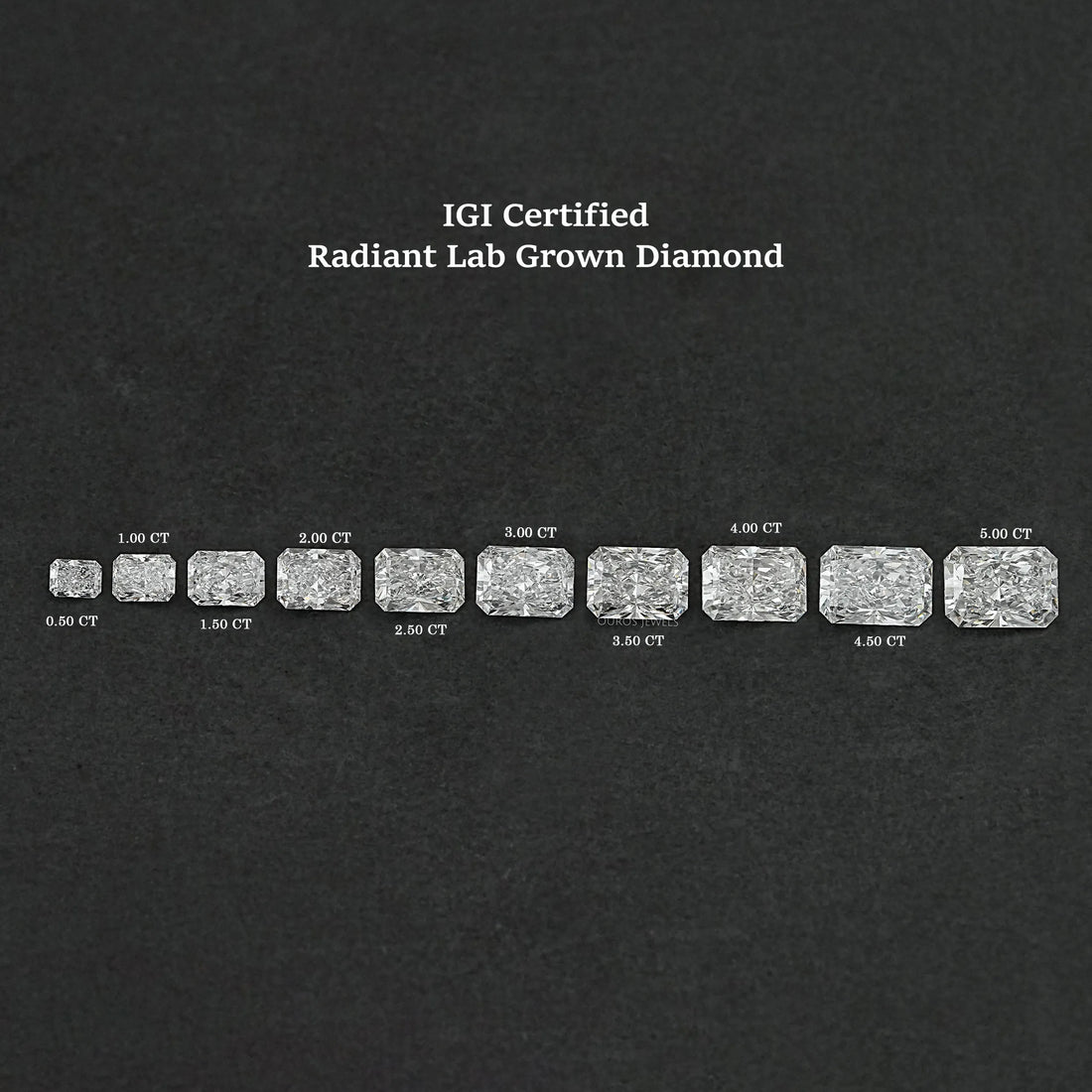 IGI Certified Radiant Cut Lab Grown Diamond Loose