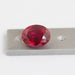 Zambian Ruby Oval Cut Gemstone With IGI Certified Diamond