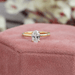 [4 Prong Set Oval Diamond Solitaire Engagement Ring In 18k Yellow Gold]-[Ouros Jewels]