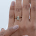 Oval Lab Diamond Hidden Halo Bezel Engagement Ring Rings