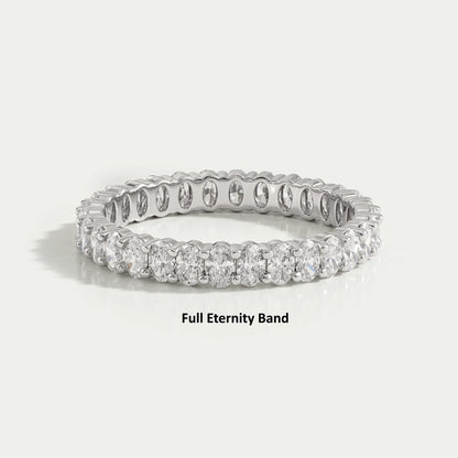 Oval Cut Lab Diamond Anniversary Band Ring