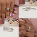 [Lab Created Oval Diamond Matching Bridal Wedding Ring Set]-[Ouros Jewels]
