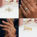 [Collage of Oval Cut Diamond Ring]-[Ouros Jewels]