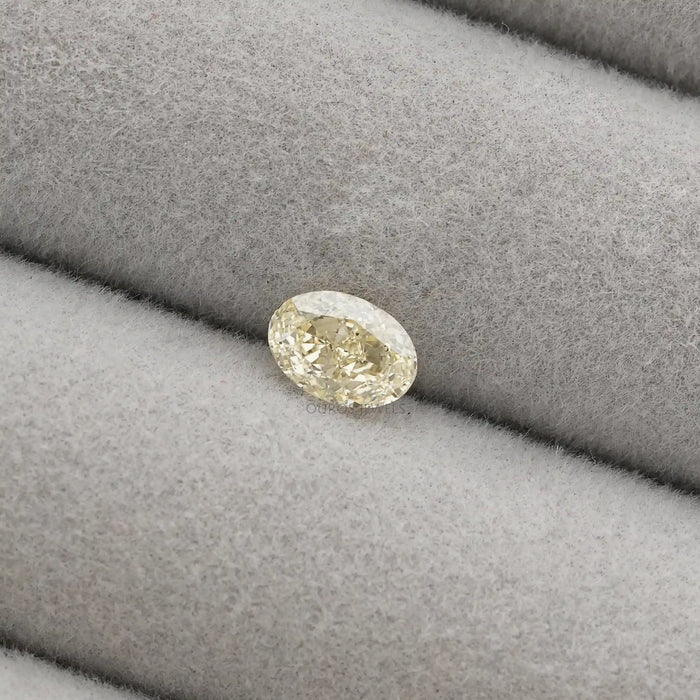 Fancy Yellow Oval Cut Lab Grown Diamond