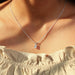 Oval Cut Lab Diamond Solitaire Necklace Necklaces