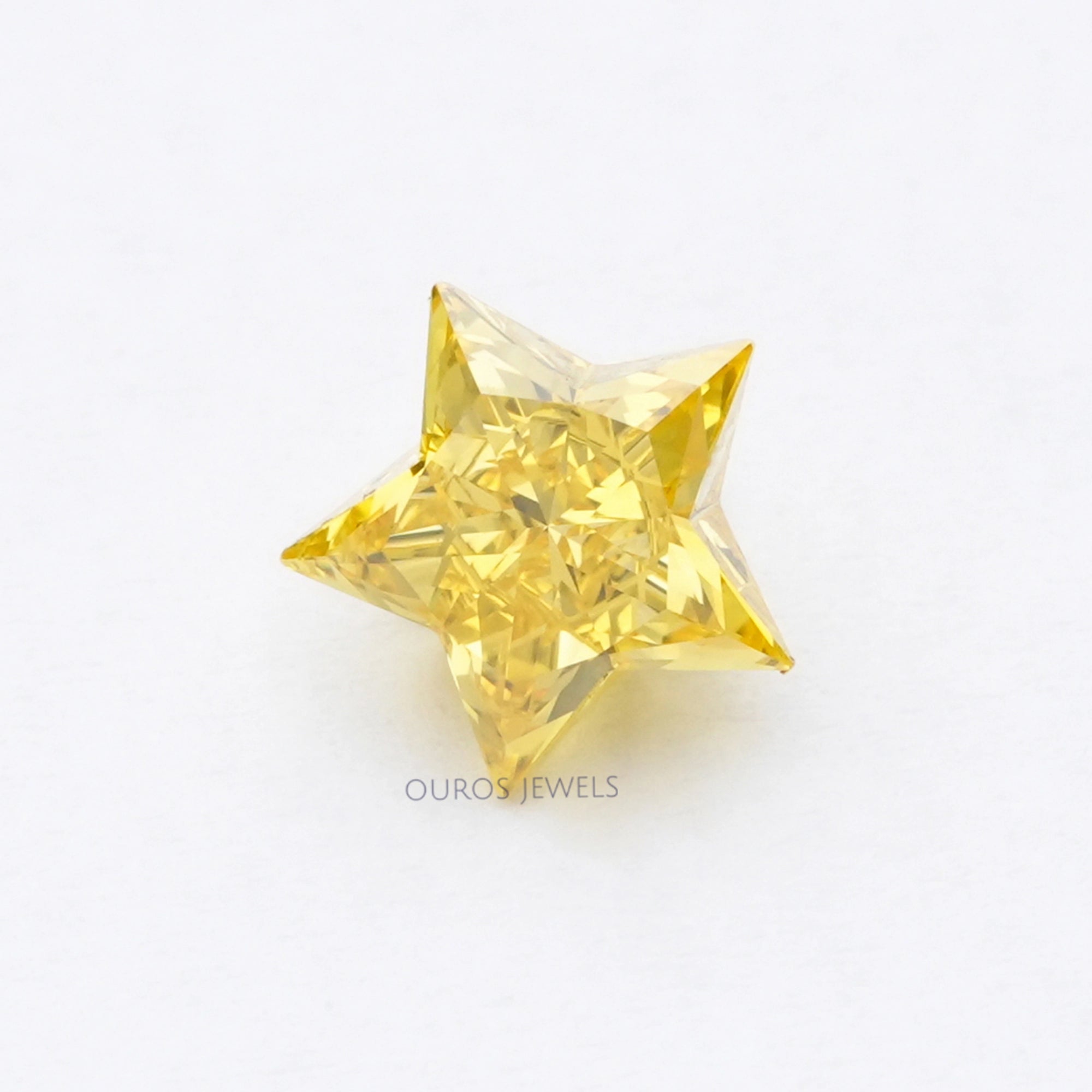Fancy Yellow Star Cut Lab Grown Diamond