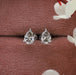 Olive Pear Diamond Stud Earrings Earring